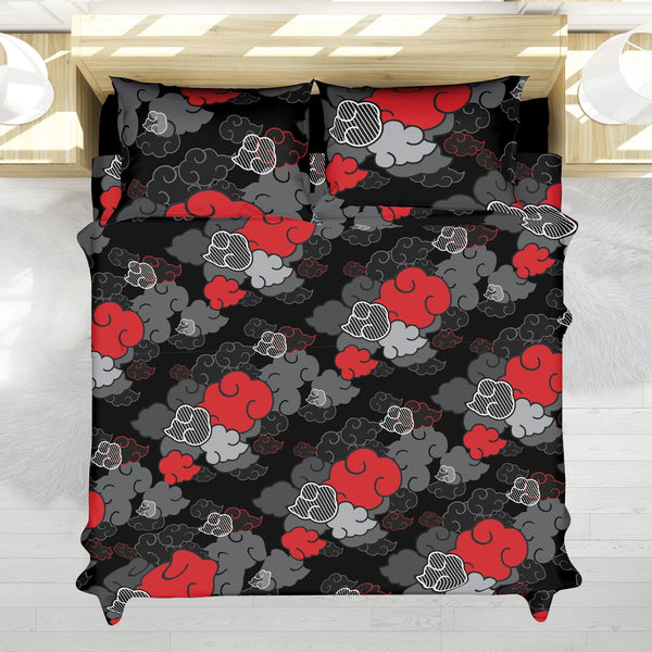 Akatsuki Black Aloha Naruto Bedding Set