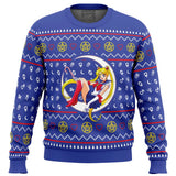 Sailor Moon Sitting on Moon Ugly Christmas Sweater