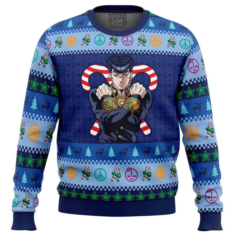 Josuke Higashikata Jojo’s Bizarre Adventure Ugly Christmas Sweater