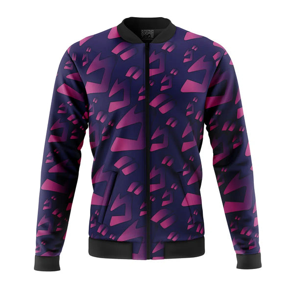 Menacing Aura Jojo’s Bizarre Adventure Casual Bomber Jacket