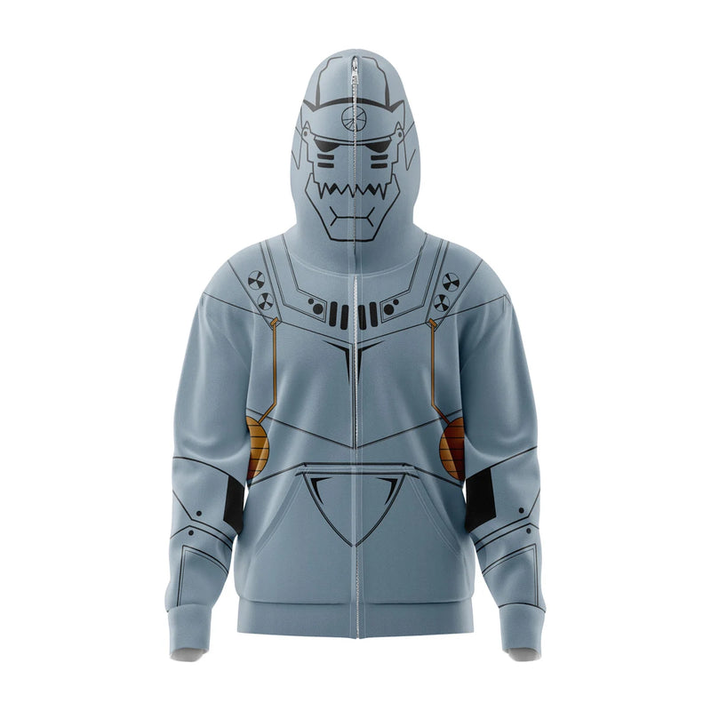 Alphonse Elric Fullmetal Alchemist Full Face Zip Hoodie