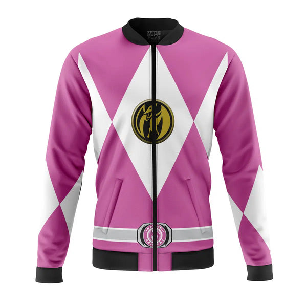 Pink Ranger Mighty Morphin Power Rangers Casual Bomber Jacket