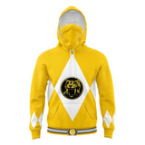 Yellow Ranger Mighty Morphin Power Rangers Masked Hoodie