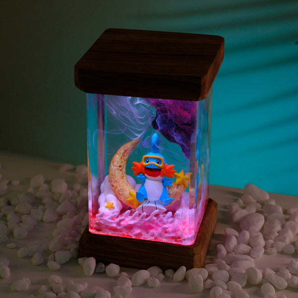 Pokemon Mudkip Epoxy Resin Lamp, Night Light