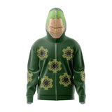 Zoro Wano One Piece Full Face Zip Hoodie