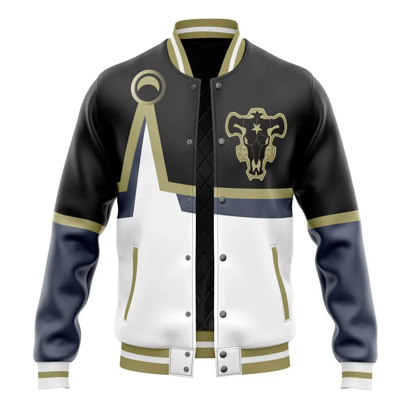 Black Bulls Black Clover Varsity Jacket