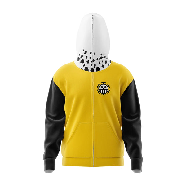 Trafalgar Law One Piece Full Face Zip Hoodie