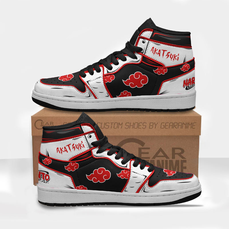 Akatsuki Unifrom Custom Shoes Naruto Anime Boot Sneakers