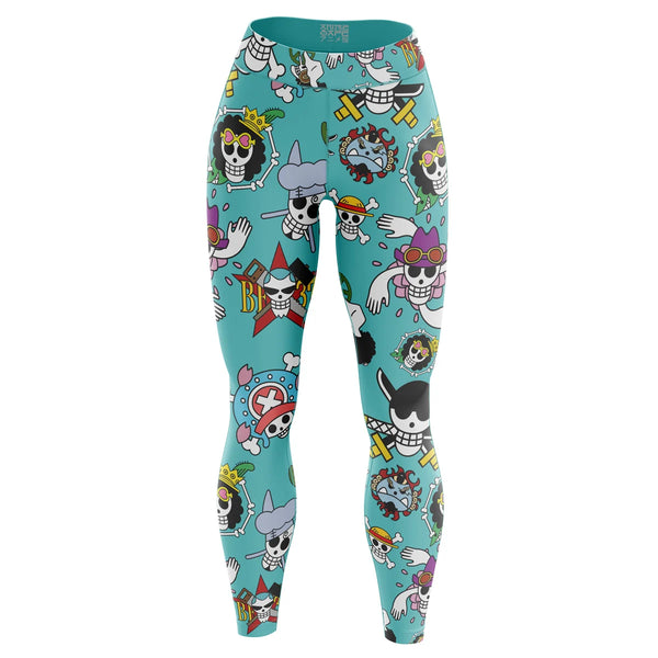 Strawhats Jolly Roger One Piece Custom Unisex Leggings Spats Training Tights