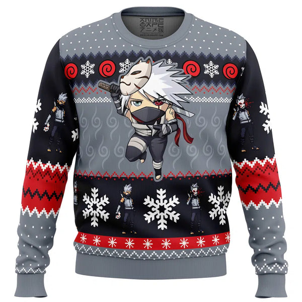 Christmas Chibi Anbu Kakashi Hatake Naruto Christmas Sweater