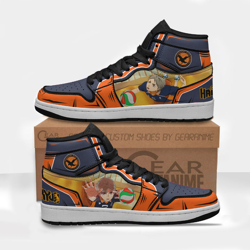 Koushi Sugawara Karasuno High Shoes Custom Haikyuu Anime Boot Sneakers