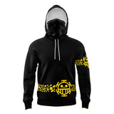 Law Punk Hazard One Piece Masked Hoodie