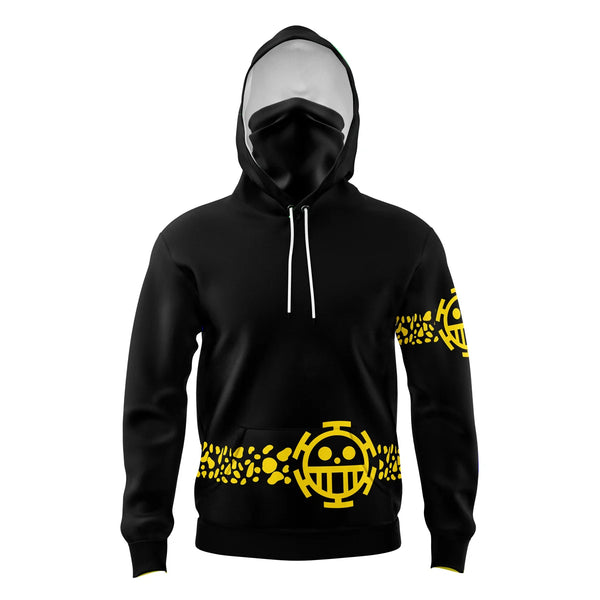 Law Punk Hazard One Piece Masked Hoodie