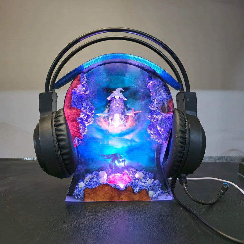 Ranni The Witch Elden Ring Headphone Stand Epoxy Resin Lamp, Night Light