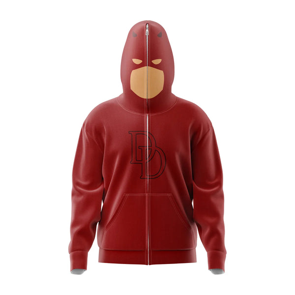 Daredevil Marvel Comics Full Face Zip Hoodie