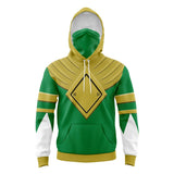 Green Ranger Gold Shield Power Rangers Masked Hoodie