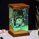 Pokemon Blastoise Evelution Epoxy Resin Lamp, Night Light