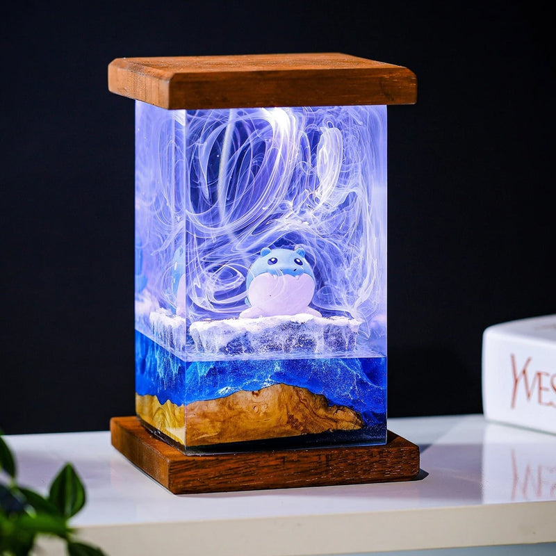 Pokemon Spheal Epoxy Resin Lamp, Night Light