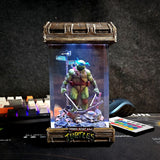 Teenage Mutant Ninja Turtles Leonardo Diorama Epoxy Resin Lamp, Night Light, Wireless Lights