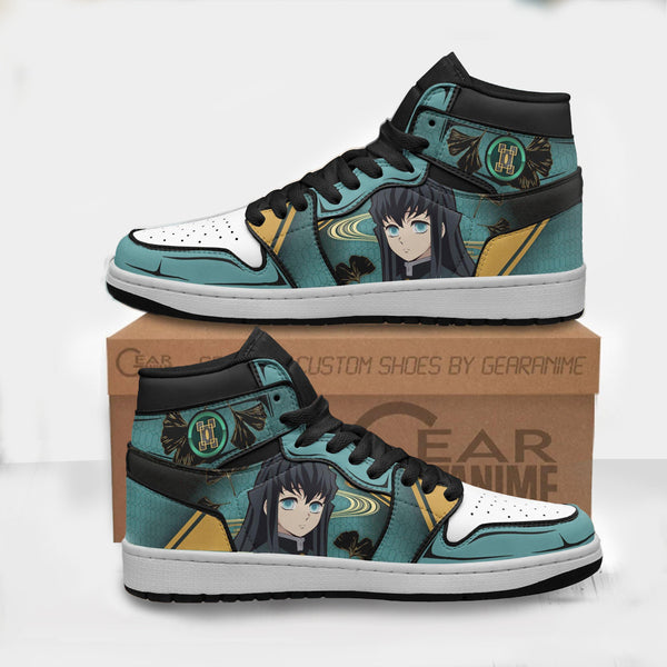 Muichiro Tokito Boot Sneakers Custom Demon Slayer Anime Shoes