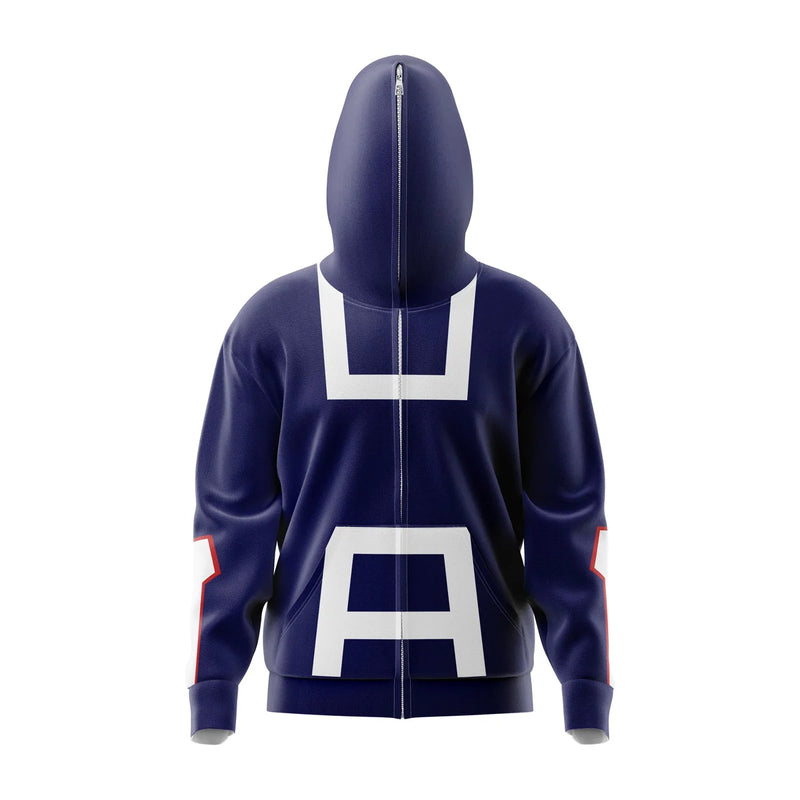 School Uniform My Hero Academia Full Face Zip Hoodie