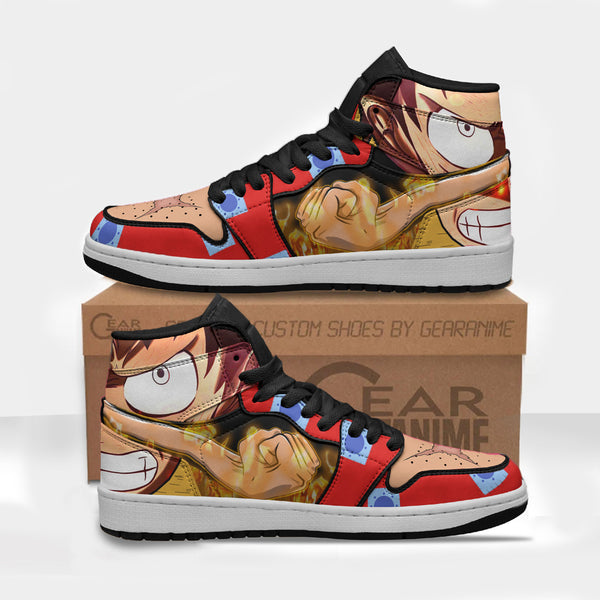 Monkey D. Luffy Shoes One Piece Wano Arc Custom Boot Sneakers