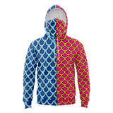 Kaido Pattern One Piece Masked Hoodie