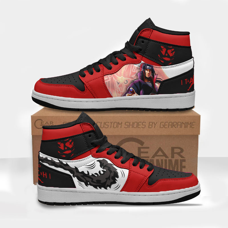 Itachi Akatsuki Sneakers Custom Naruto Anime Shoes Model Ver 2