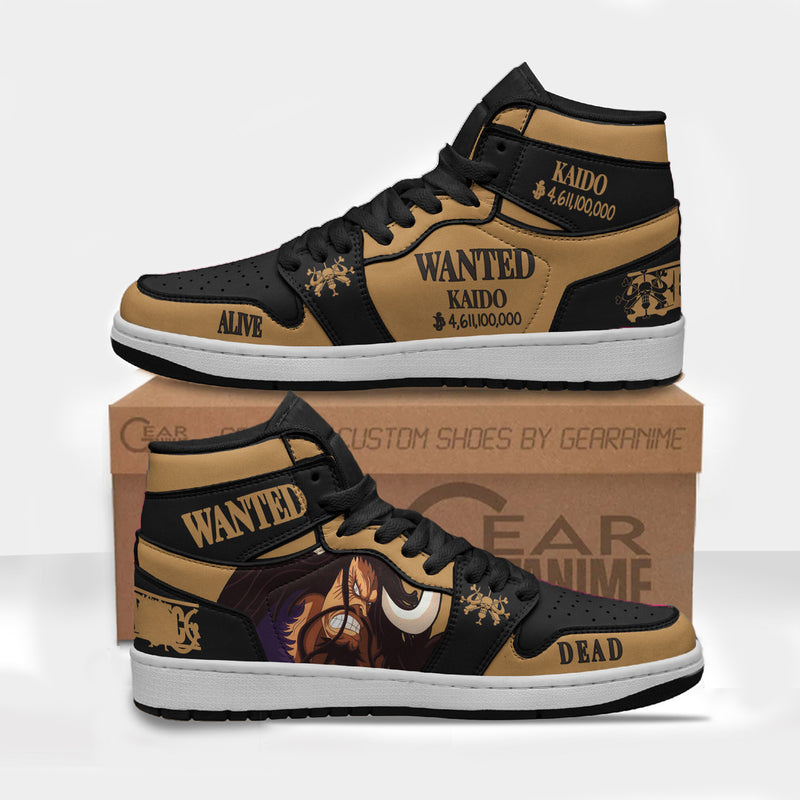 Kaido Wanted Custom Anime Shoes One Piece Boot Sneakers