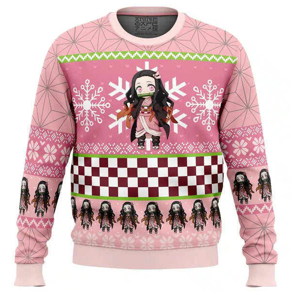 Eevee Christmas PokemaChibi Christmas Nezuko Kamado Demon Slayer Ugly Christmas Sweateron Ugly Christmas Sweater (Copy)