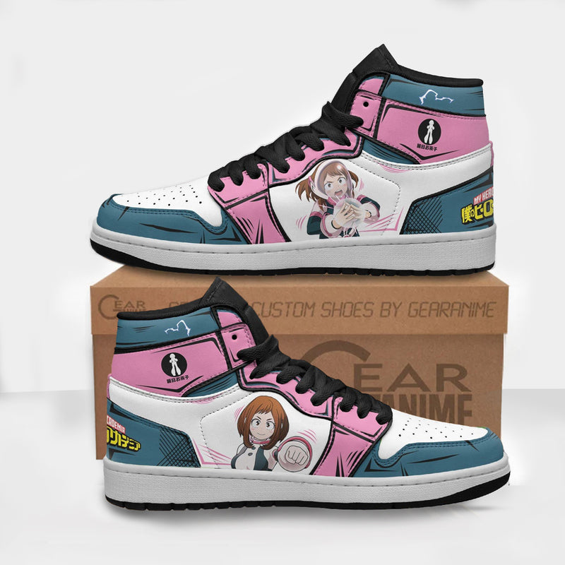 Ochaco Uraraka Shoes Custom My Hero Academia Anime Boot Sneakers