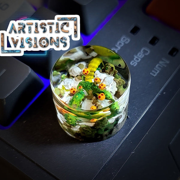 Dragon Ball Shenron Shenlong Keyboard Knob Artisan Keycaps Epoxy Resin