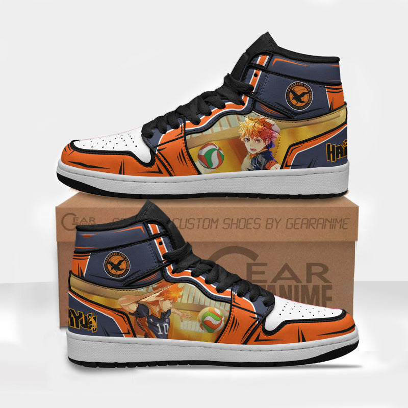 Hinata Shouyou Boot Sneakers Karasuno High Haikyuu Anime Custom Shoes