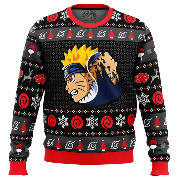 Yin Yang Naruto Sasuke Ugly Christmas Sweater