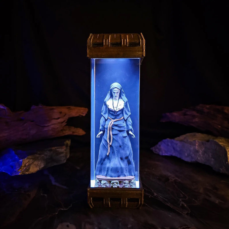 The Conjuring Valak The Nun Diorama Epoxy Resin Lamp, Night Light, Wireless Lights