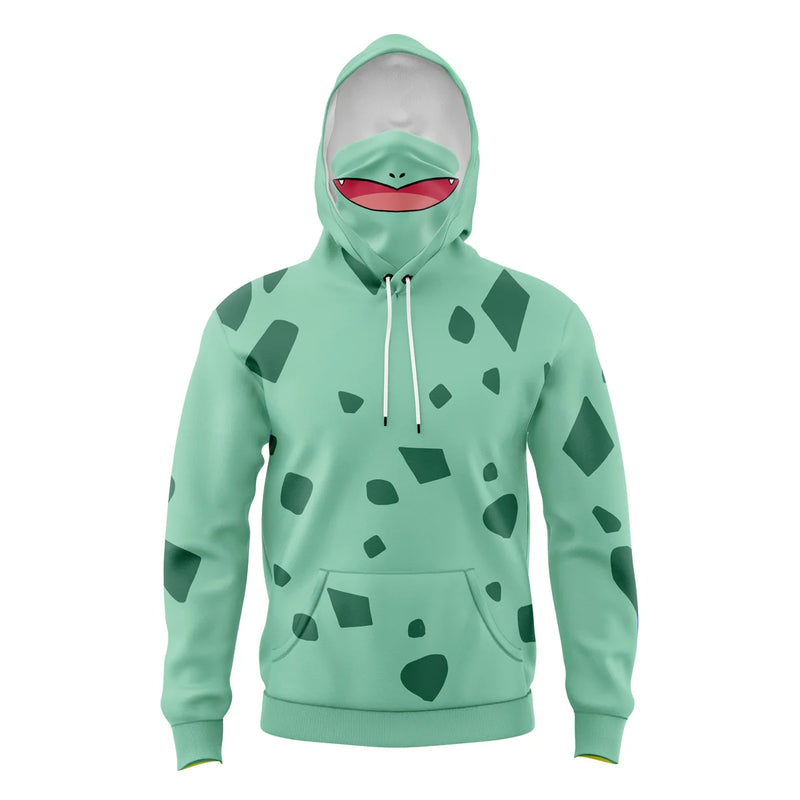 Bulbasaur Pokemon Masked Hoodie