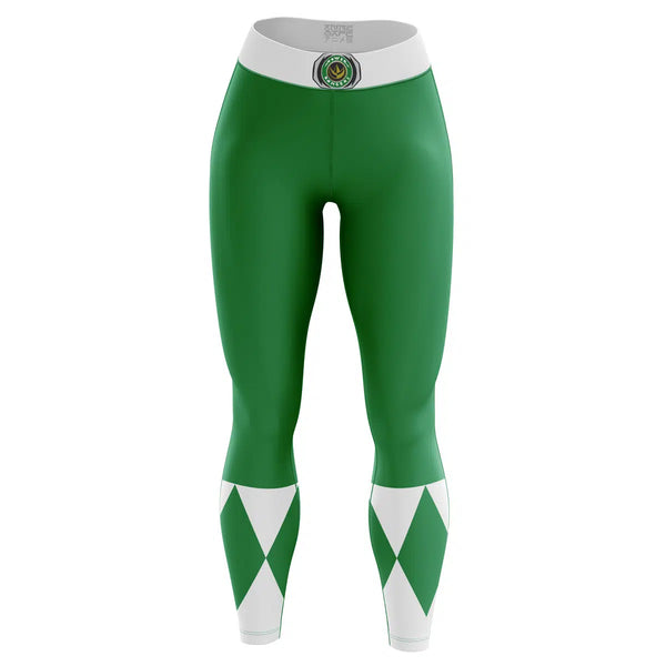 Green Ranger Mighty Morphin Power Rangers Custom Unisex Leggings Spats Training Tights