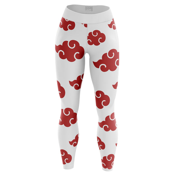 White Akatsuki Custom Unisex Leggings Spats Training Tights