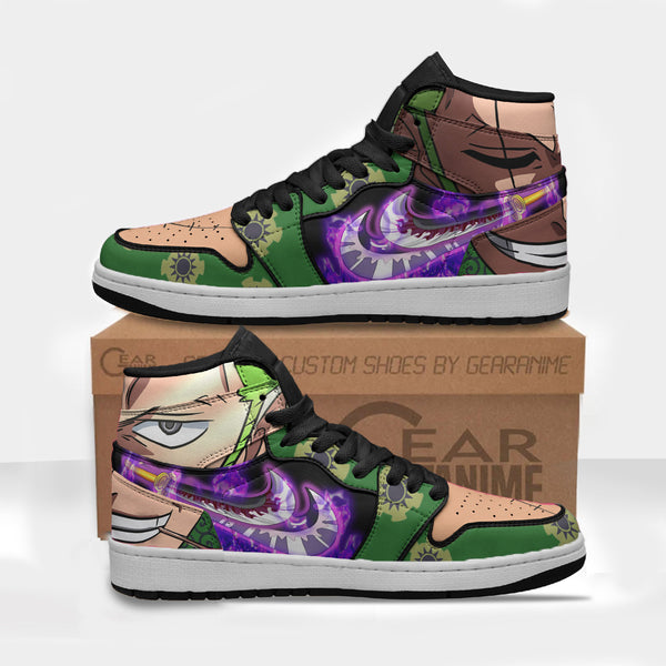 Roronoa Zoro Wano Arc Custom Shoes One Piece Anime Boot Sneakers