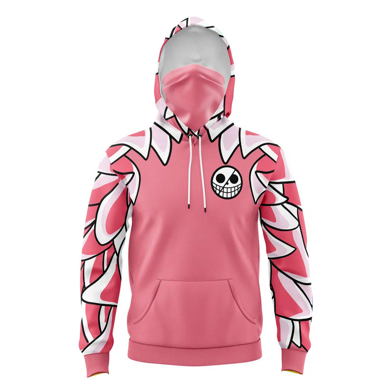 Doflamingo One Piece Masked Hoodie