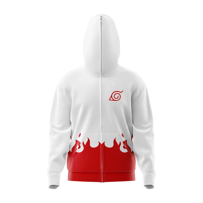 4th Hokage Naruto Full Face Zip Hoodie