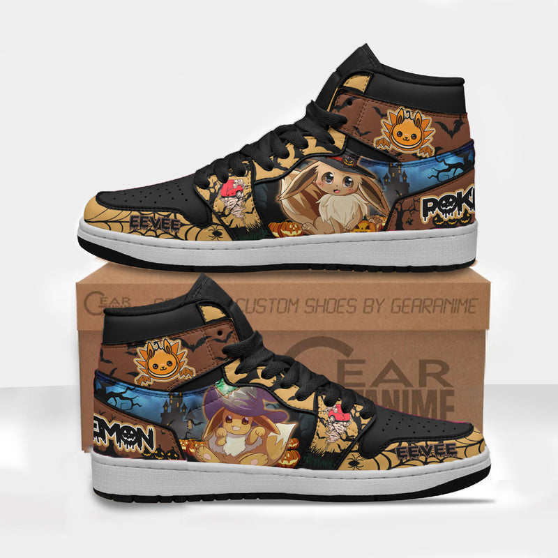 Eevee Boot Sneakers Custom Anime Pokemon Halloween Shoes