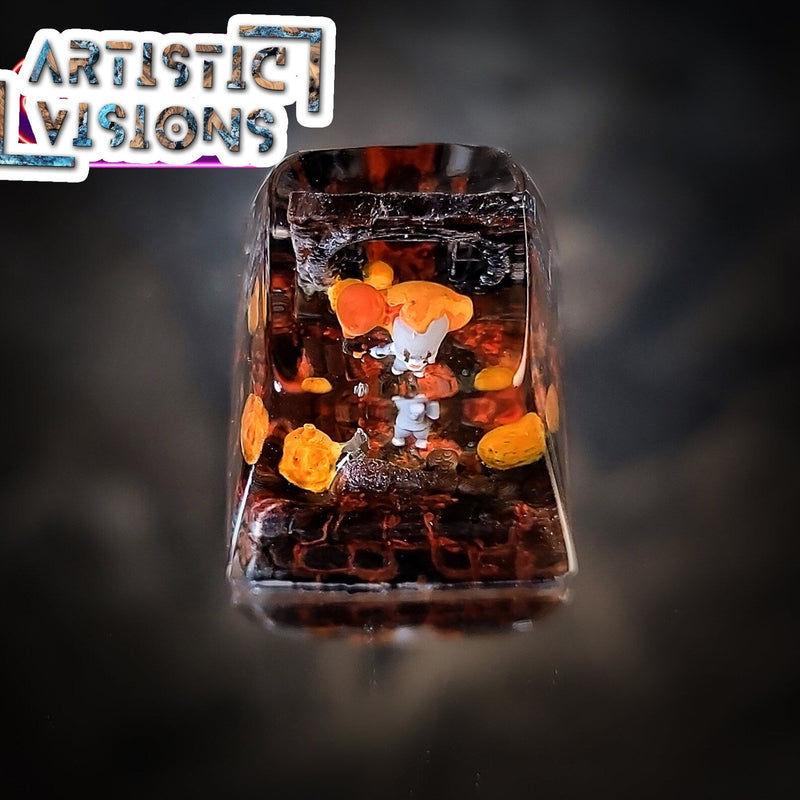 Pennywise The Clown IT Halloween Artisan Keycaps Epoxy Resin