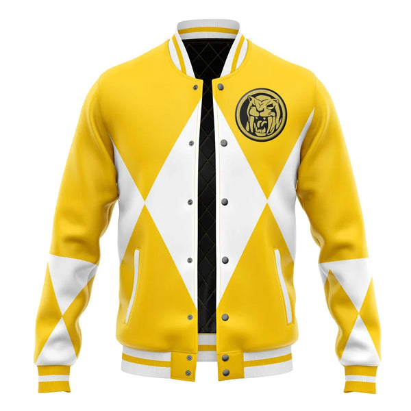 Yellow Ranger Mighty Morphin Power Rangers Varsity Jacket