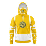 Yellow Ranger Power Rangers Ninjetti Masked Hoodie