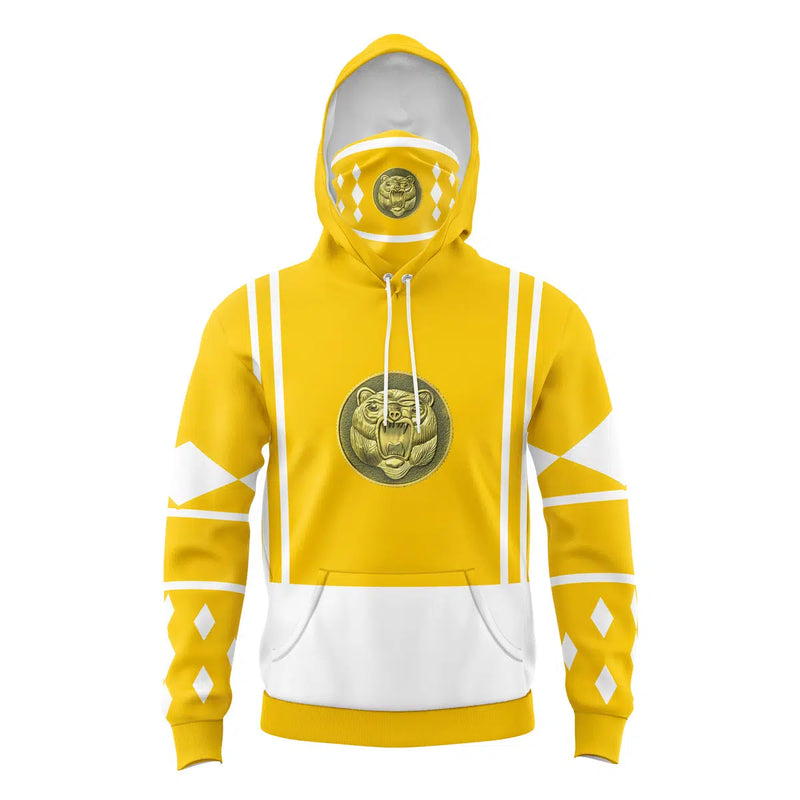 Yellow Ranger Power Rangers Ninjetti Masked Hoodie