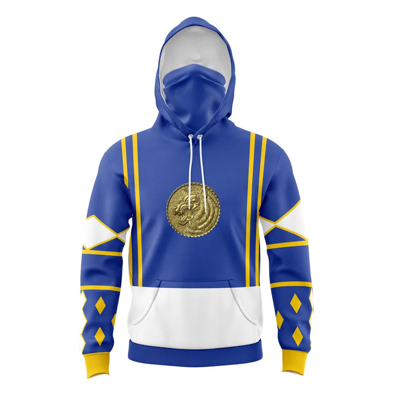 Blue Ranger v2 Power Rangers Ninjetti Masked Hoodie