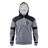 Kakashi Anbu Mask Naruto Masked Hoodie