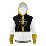 White Ranger Mighty Morphin Power Rangers Masked Hoodie