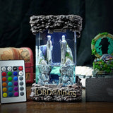 LOTR Lord Of Rings Gates of Argonath Diorama Epoxy Resin Lamp, Night Light, Wireless Lights